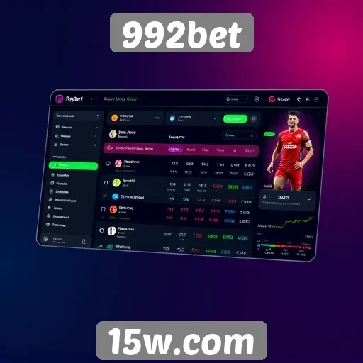 Interface e usabilidade do site 992bet